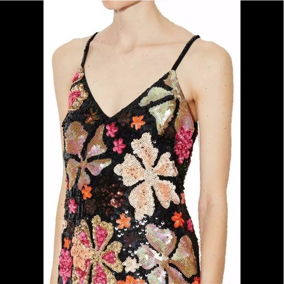 French Connection Dresses & Skirts - FRENCH CONNECTION FLORAL SEQUIN COCKTAIL DRESS